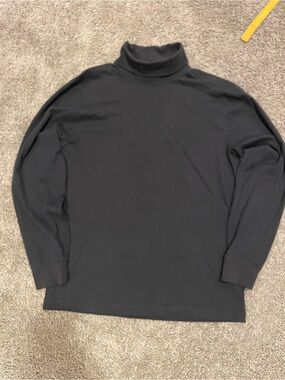 Men's Black Turtleneck - Classic Long Sleeve